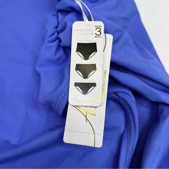 Anne Cole Live In Color Convertible Bikini bottoms peri - 22W - Picture 6 of 12